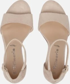 Tamaris Sandalen Met Hak Beige Imitatiesuede - Dames - Maat 38 -Skechers Verkoopwinkel 1006x1200 4