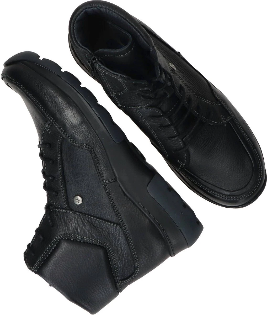 Wolky Veterschoenen Raf Zwart Leer 12 Wolky Veterschoenen Raf Zwart Leer - Afbeelding 12
