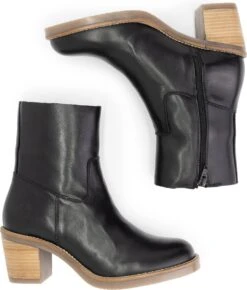 Travelin' Morlaix Dames Leren Enkellaarzen Met Hak - Nette Schoenen Vrouwen - Zwart Leer - Maat 39 -Skechers Verkoopwinkel 1023x1200 2