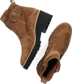 Paul Green 9763 Enkellaarsjes - Enkelboots Met Rits - Dames - Cognac - Maat 41 -Skechers Verkoopwinkel 1031x1200