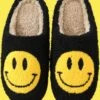 Smile Face Fluffy Pantoffels Unisex