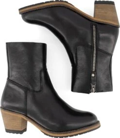 Travelin' Paulx - Leren Dames Enkellaars Met Hak - Zwart Leer - Maat 36 -Skechers Verkoopwinkel 1045x1200