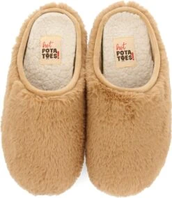 Hot Potatoes Furry Sloffen Dames - Beige - Maat 40 -Skechers Verkoopwinkel 1045x1200 3