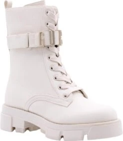 Guess Madox Veterboots - Laarzen Met Veters - Dames - Wit - Maat 40 -Skechers Verkoopwinkel 1049x1200 3