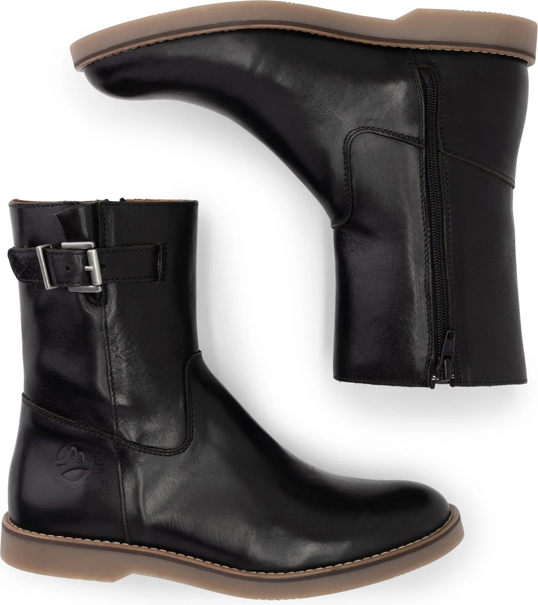 Travelin' Lannion Dames Leren Enkellaarzen - Schoenen Vrouwen - Zwart Leer - Maat 41 4 Travelin' Lannion Dames Leren Enkellaarzen - Schoenen Vrouwen - Zwart Leer - Maat 41 - Afbeelding 4