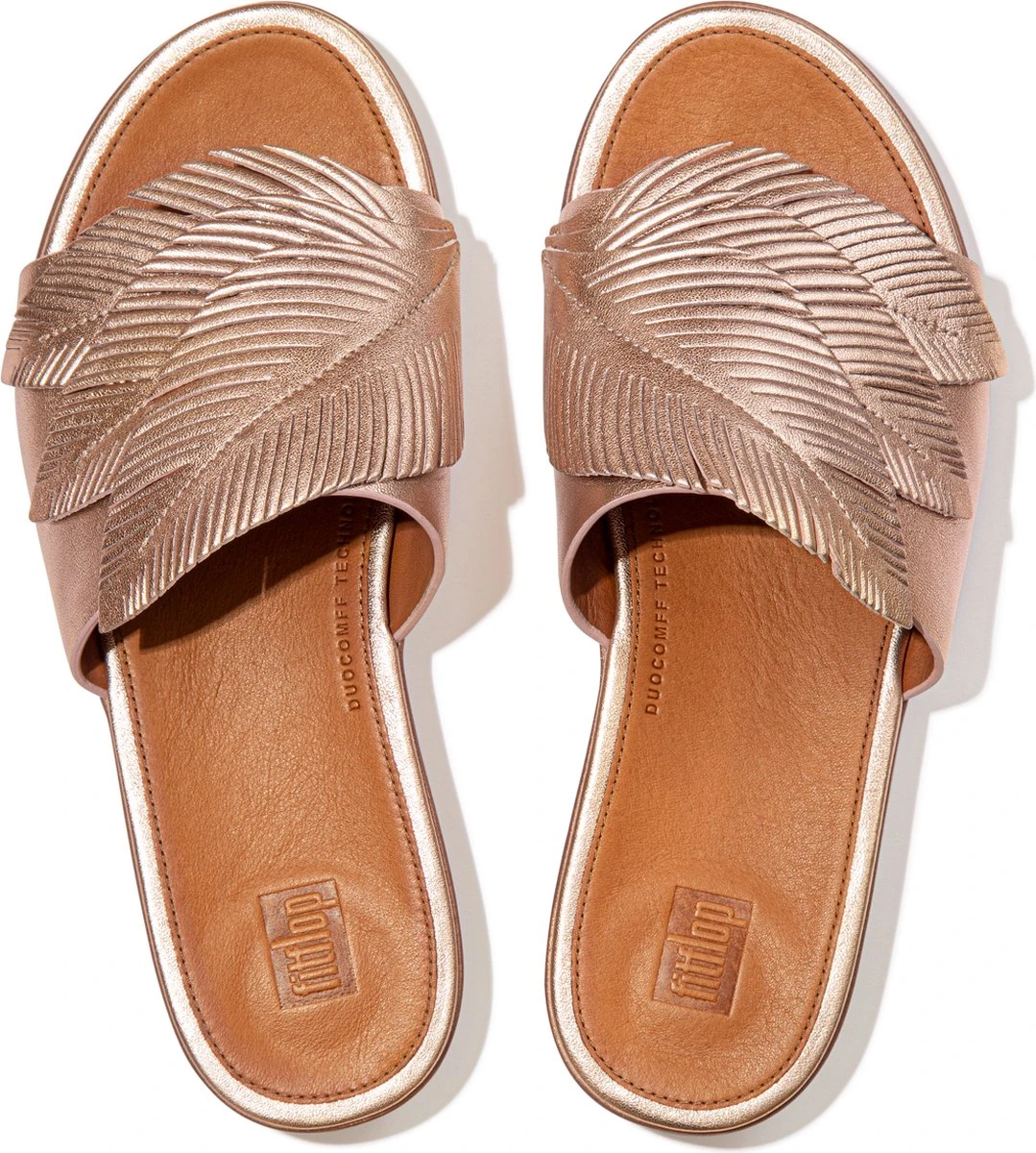 FitFlop Sola Feather Slides ROZE - Maat 37 3 FitFlop Sola Feather Slides ROZE - Maat 37 - Afbeelding 3