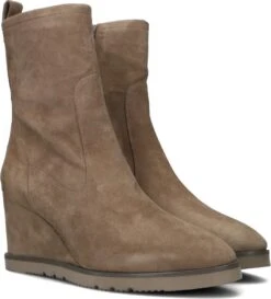 Unisa Uday Enkellaarsjes - Enkelboots - Dames - Taupe - Maat 39