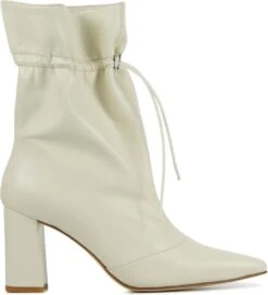 Lina Locchi Enkellaarsjes Dames / Laarzen / Damesschoenen - Leer - L1140 Led - Gebroken Wit - Maat 39 -Skechers Verkoopwinkel 1090x1200 2