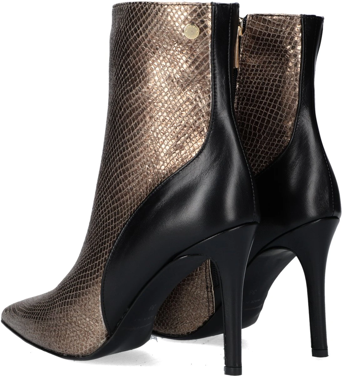 Notre-V 17535 Enkellaarsjes - Enkelboots Met Rits - Dames - Goud - Maat 39 10 Notre-V 17535 Enkellaarsjes - Enkelboots Met Rits - Dames - Goud - Maat 39 - Afbeelding 10