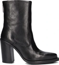 Bronx Mya Mae 34237 Enkellaarsjes - Enkelboots Met Rits - Dames - Zwart - Maat 39