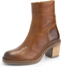 Travelin' Morlaix Dames Leren Enkellaarzen Met Hak - Nette Schoenen Vrouwen - Cognac Bruin Leer - Maat 41 -Skechers Verkoopwinkel 1095x1200 5
