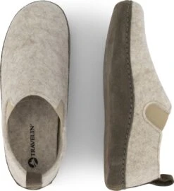 Travelin' In-Home Dames Sloffen - Wollen Pantoffels - Instappers Met Suède Zool - Zand Beige - Maat 43 -Skechers Verkoopwinkel 1097x1200 3