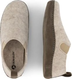 Travelin' In-Home Dames Sloffen - Wollen Pantoffels - Suede Zool - Beige - Maat 40 -Skechers Verkoopwinkel 1101x1200 4