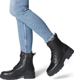 Tamaris Veterboots Zwart Leer 172102 - Maat 40 -Skechers Verkoopwinkel 1104x1200 2