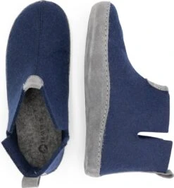 Travelin' Stay-Home Dames Sloffen - Wollen Pantoffels - Suède Zool - Navy Blauw - Maat 39 -Skechers Verkoopwinkel 1116x1200