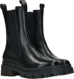 Tamaris Hoge Chelsea Boots Zwart Leer - Dames - Maat 41 -Skechers Verkoopwinkel 1124x1200