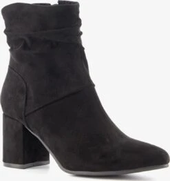 Blue Box Dames Enkellaarsjes Met Hak - Zwart - Maat 38