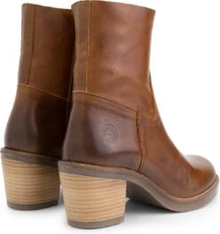 Travelin' Morlaix Dames Leren Enkellaarzen Met Hak - Nette Schoenen Vrouwen - Cognac Bruin Leer - Maat 38 -Skechers Verkoopwinkel 1132x1200 3