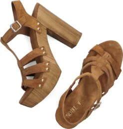 Notre-V 7946 Sandalen - Dames - Cognac - Maat 37 -Skechers Verkoopwinkel 1145x1200 1