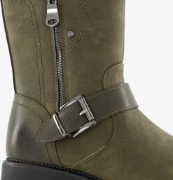 Supercracks Dames Biker Boots - Groen - Maat 40 -Skechers Verkoopwinkel 1154x1200 1