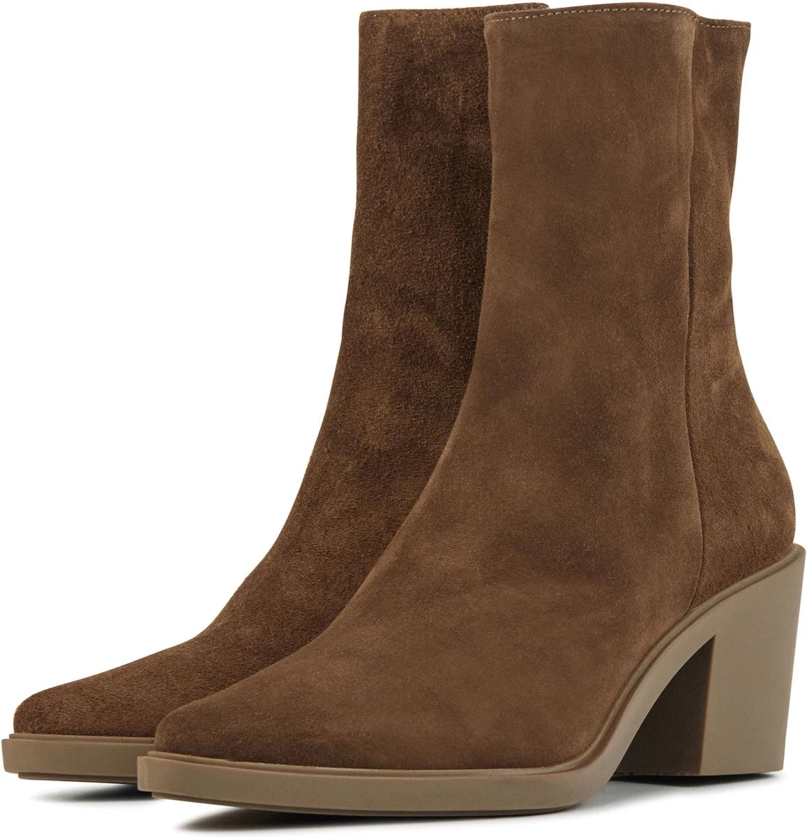 Lina Locchi Enkellaarsjes Dames / Laarzen / Damesschoenen - Suède - L1208 - Bruin - Maat 36 4 Lina Locchi Enkellaarsjes Dames / Laarzen / Damesschoenen - Suède - L1208 - Bruin - Maat 36 - Afbeelding 4