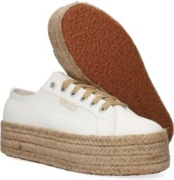 Superga 2790 Drill Denim Rope Lage Sneakers - Dames - Wit - Maat 39 -Skechers Verkoopwinkel 1160x1200