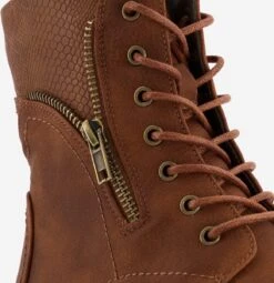 Blue Box Dames Veterboots - Cognac - Maat 39 -Skechers Verkoopwinkel 1164x1200