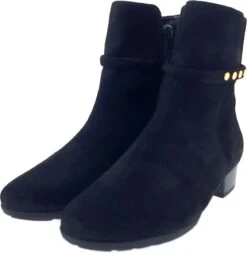 Gabor Enkellaarsjes Dames / Laarzen / Damesschoenen - Suède - 92.716.47 - Zwart - Maat 37 -Skechers Verkoopwinkel 1171x1200