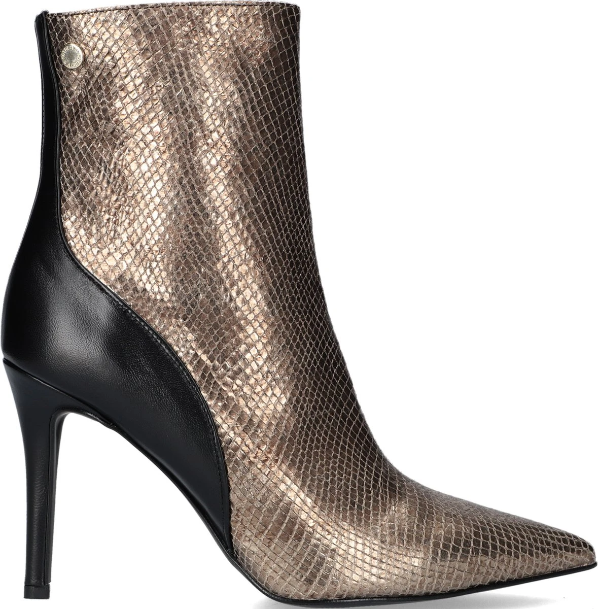 Notre-V 17535 Enkellaarsjes - Enkelboots Met Rits - Dames - Goud - Maat 39 1 Notre-V 17535 Enkellaarsjes - Enkelboots Met Rits - Dames - Goud - Maat 39