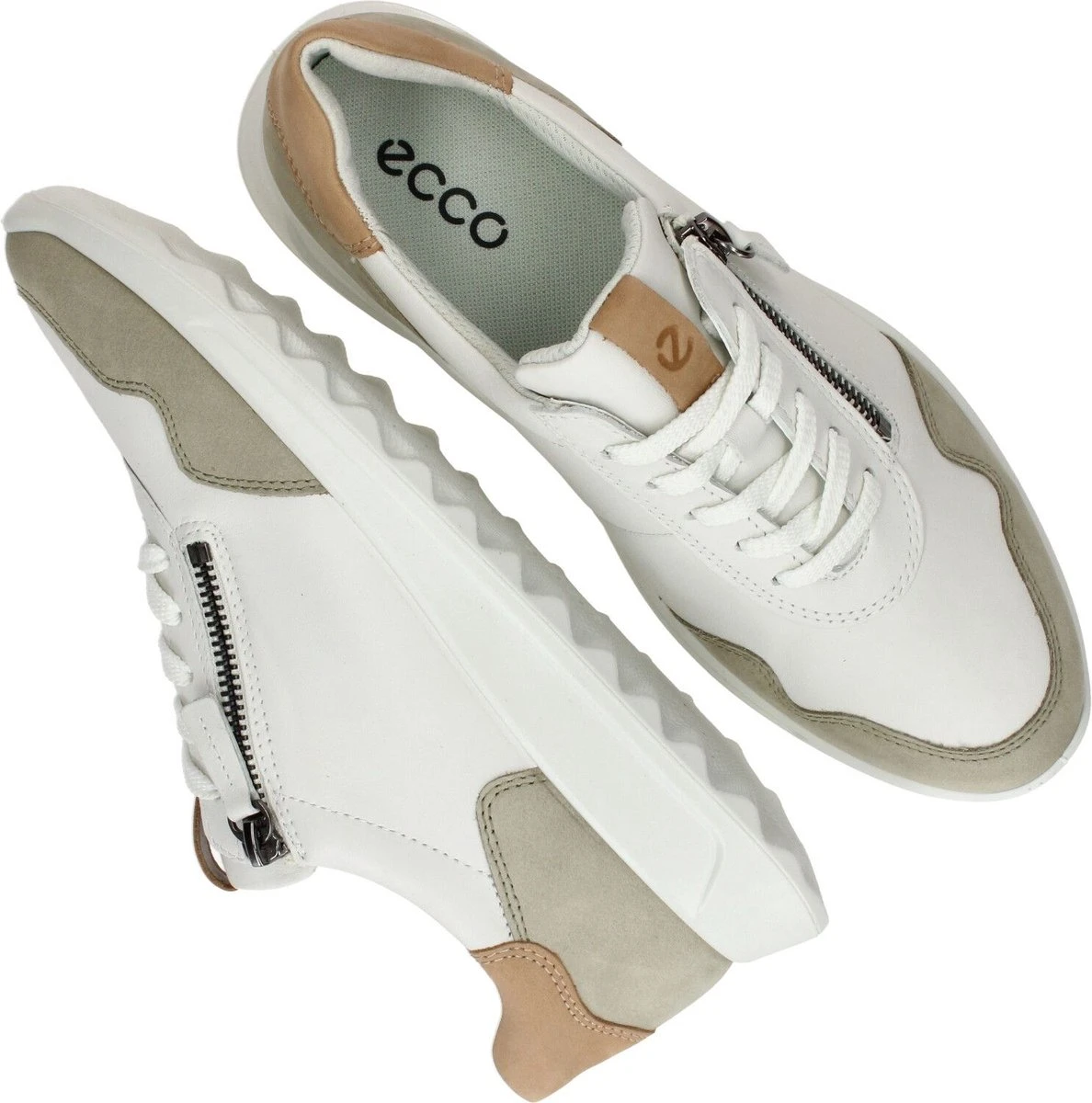 Ecco Flexure Runner W Sneakes Wit Leer - Dames - Maat 39 5 Ecco Flexure Runner W Sneakes Wit Leer - Dames - Maat 39 - Afbeelding 5
