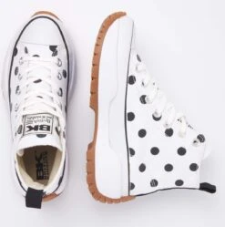 British Knights KAYA MID FLY Dames Sneakers Hoog - Wit Stippen - Maat 38 -Skechers Verkoopwinkel 1189x1200