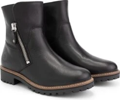 Travelin' Vartae - Stoere Leren Enkellaars - Dames - Wol Gevoerd - Zwart Leer - Maat 39 -Skechers Verkoopwinkel 1200x1001 1