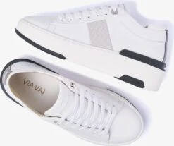 VIA VAI Jessy Stripe Sneakers - Leer - Wit Grijs - Maat 39 -Skechers Verkoopwinkel 1200x1005 5