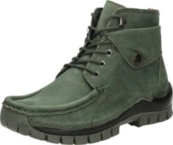Wolky Veterschoenen Jump Saliegroen Nubuck -Skechers Verkoopwinkel 1200x1005 6