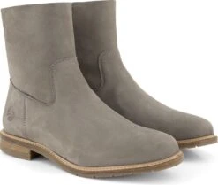 Travelin' Lessay Nubuck - Leren Dames Enkellaars - Grijs Leer - Maat 36 -Skechers Verkoopwinkel 1200x1016 6