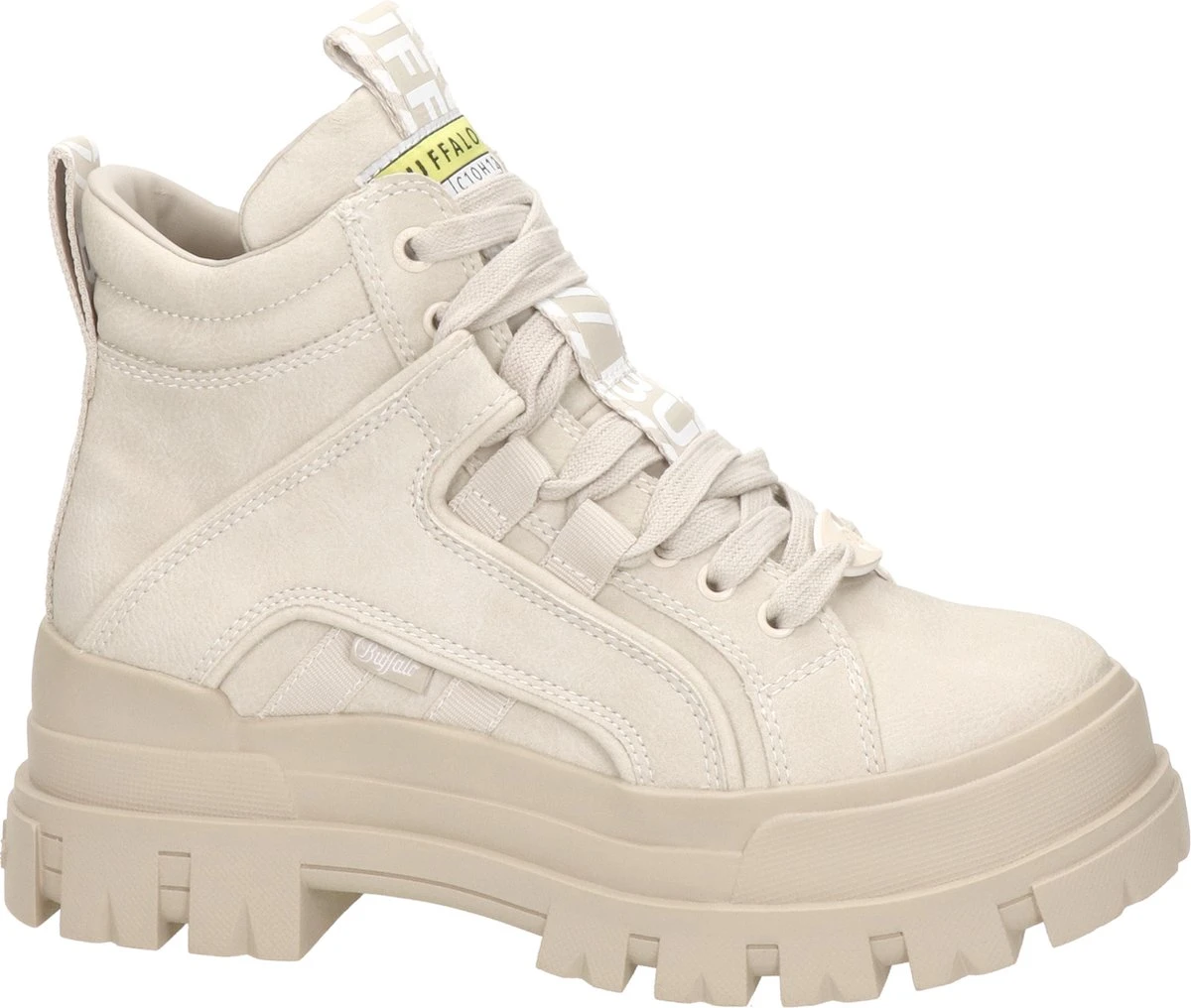 Buffalo Aspha Veterboots Beige - Maat 38 3 Buffalo Aspha Veterboots Beige - Maat 38 - Afbeelding 3