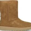 UGG W Classic Short Logo Zip Vachtlaarzen - Warme Laarzen - Dames - Camel - Maat 37 -Skechers Verkoopwinkel 1200x1019 1
