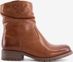 Hush Puppies Gevoerde Leren Dames Enkellaarsjes - Cognac - Maat 38 -Skechers Verkoopwinkel 1200x1021