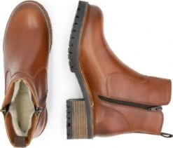 Mysa Ivy Dames Leren Enkellaarzen - Gevoerde Boots - Cognac Bruin Leer - Maat 42 -Skechers Verkoopwinkel 1200x1023