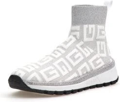 Guess Zyla Dames Sneakers - White Silver - Maat 38 -Skechers Verkoopwinkel 1200x1026 2