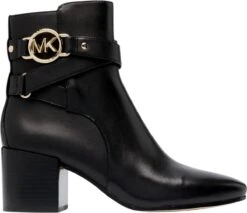 Michael Kors Rory Mid Bootie Dames Enkellaarzen - Zwart - Maat 39