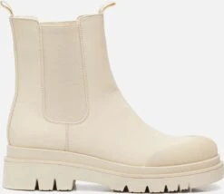 Ann Rocks Chelsea Boots Beige Pu - Dames - Maat 37