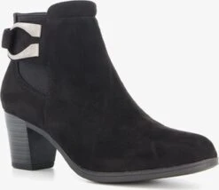 Blue Box Dames Enkellaarsjes Met Hak - Zwart - Maat 37