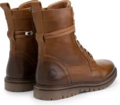 Travelin' Erquy Dames Leren Enkellaarzen - Stoere Veterboots Met Rits - Cognac Bruin Leer - Maat 37 -Skechers Verkoopwinkel 1200x1054 3