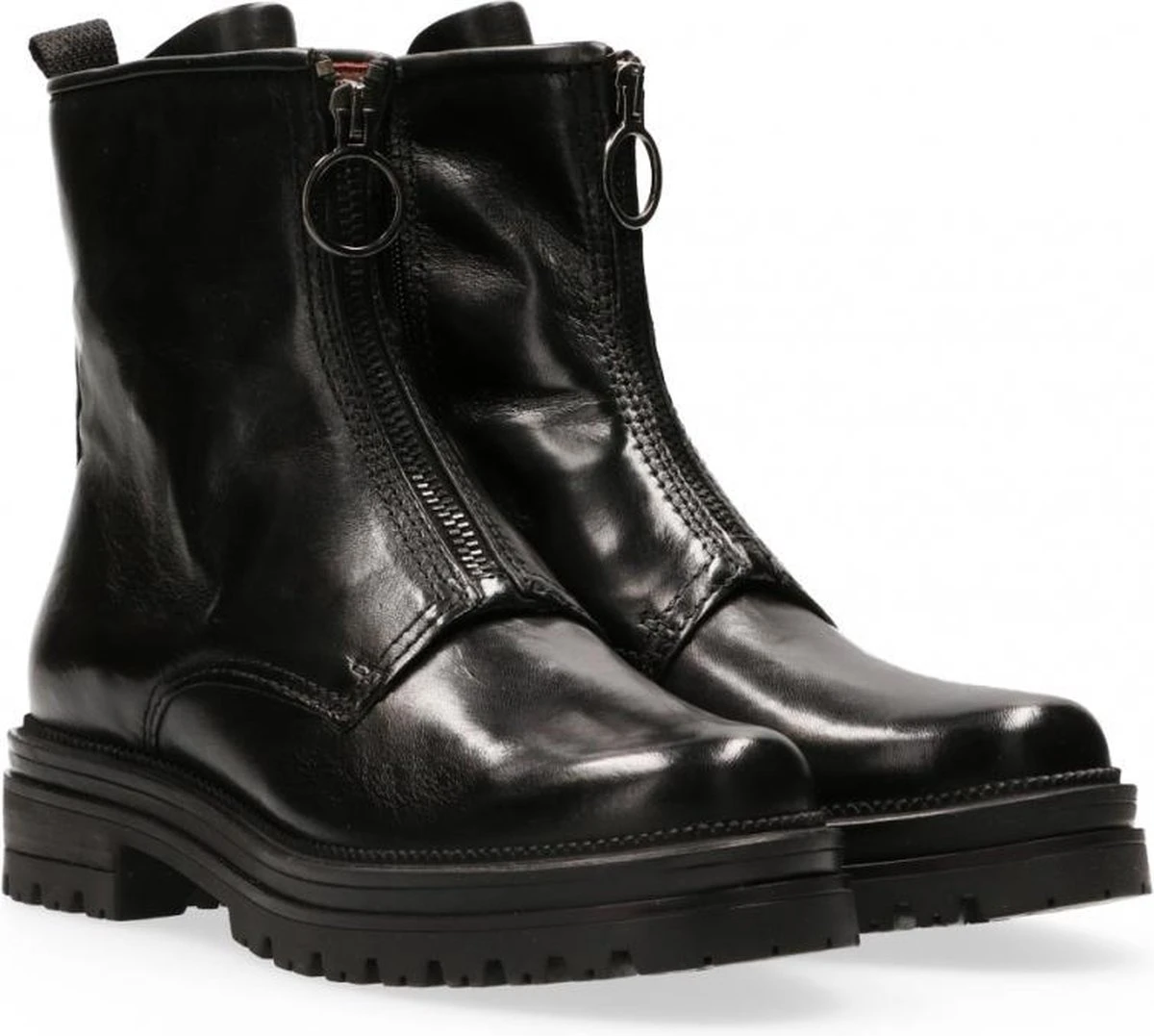 Van Dalen - Ritsboot Leer - Black - 39 2 Van Dalen - Ritsboot Leer - Black - 39 - Afbeelding 2