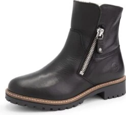 Travelin' Vartae - Stoere Leren Enkellaars - Dames - Wol Gevoerd - Zwart Leer - Maat 39 -Skechers Verkoopwinkel 1200x1092 2