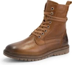 Travelin' Erquy Dames Leren Enkellaarzen - Stoere Veterboots Met Rits - Cognac Bruin Leer - Maat 37 -Skechers Verkoopwinkel 1200x1093 8