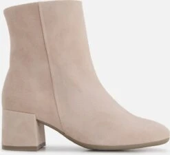 Gabor Enkellaarsjes Beige Suede - Dames - Maat 40