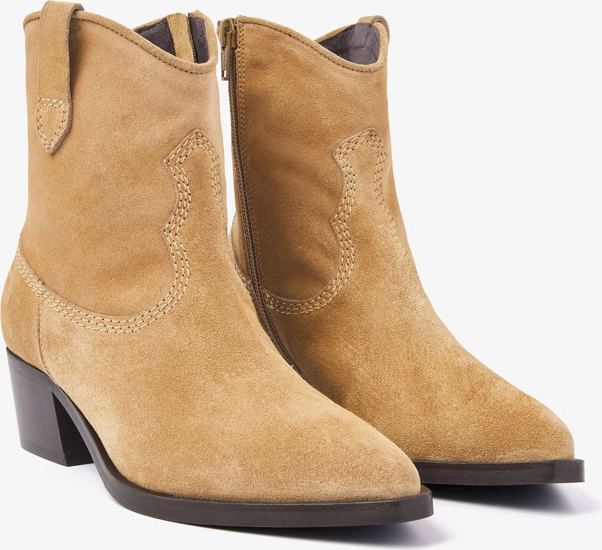 VIA VAI Shelly Blaze Enkellaarsjes Dames - Cognac - Maat 39 12 VIA VAI Shelly Blaze Enkellaarsjes Dames - Cognac - Maat 39 - Afbeelding 12