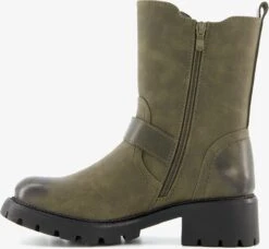 Supercracks Dames Biker Boots - Groen - Maat 40 -Skechers Verkoopwinkel 1200x1106